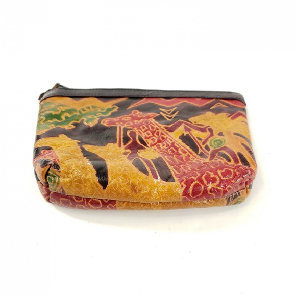 Handbags - Vintage Leather Petroglyph Hunter Gatherer Clutch